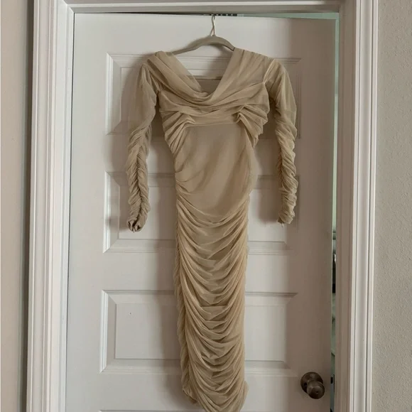 House of CB | Dresses | House Of Cb Gold Cowl Neck Bodycon Dress With Bishop Sleeves | Poshmark House of CB | Dresses | House Of Cb Gold Cowl Neck Bodycon Dress With Bishop Sleeves | Poshmark